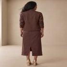 Classic Cotton Denim Midi Skirt image number null
