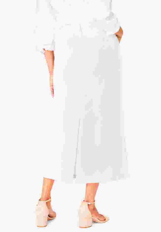 Classic Cotton Denim Midi Skirt image number 1