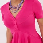 Short Sleeve Babydoll Tunic image number null