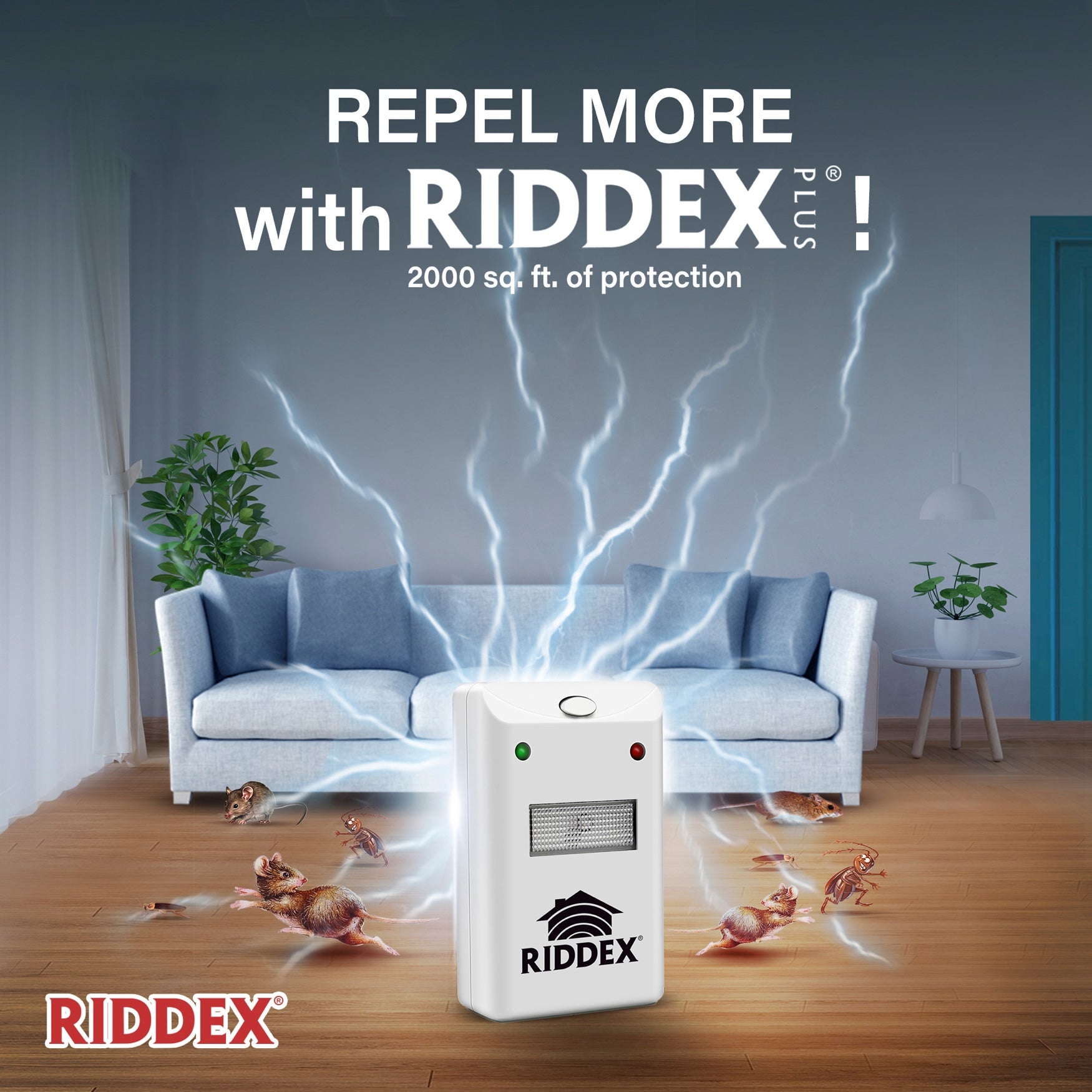 Riddex&reg; Plus Electromagnetic Pest Repeller image number 3