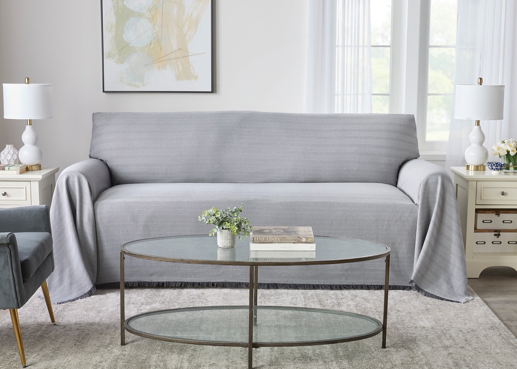 Tapestry Sofa Pet Protector image number 0