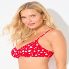 Shirred Scoop Underwire Bikini Top image number null