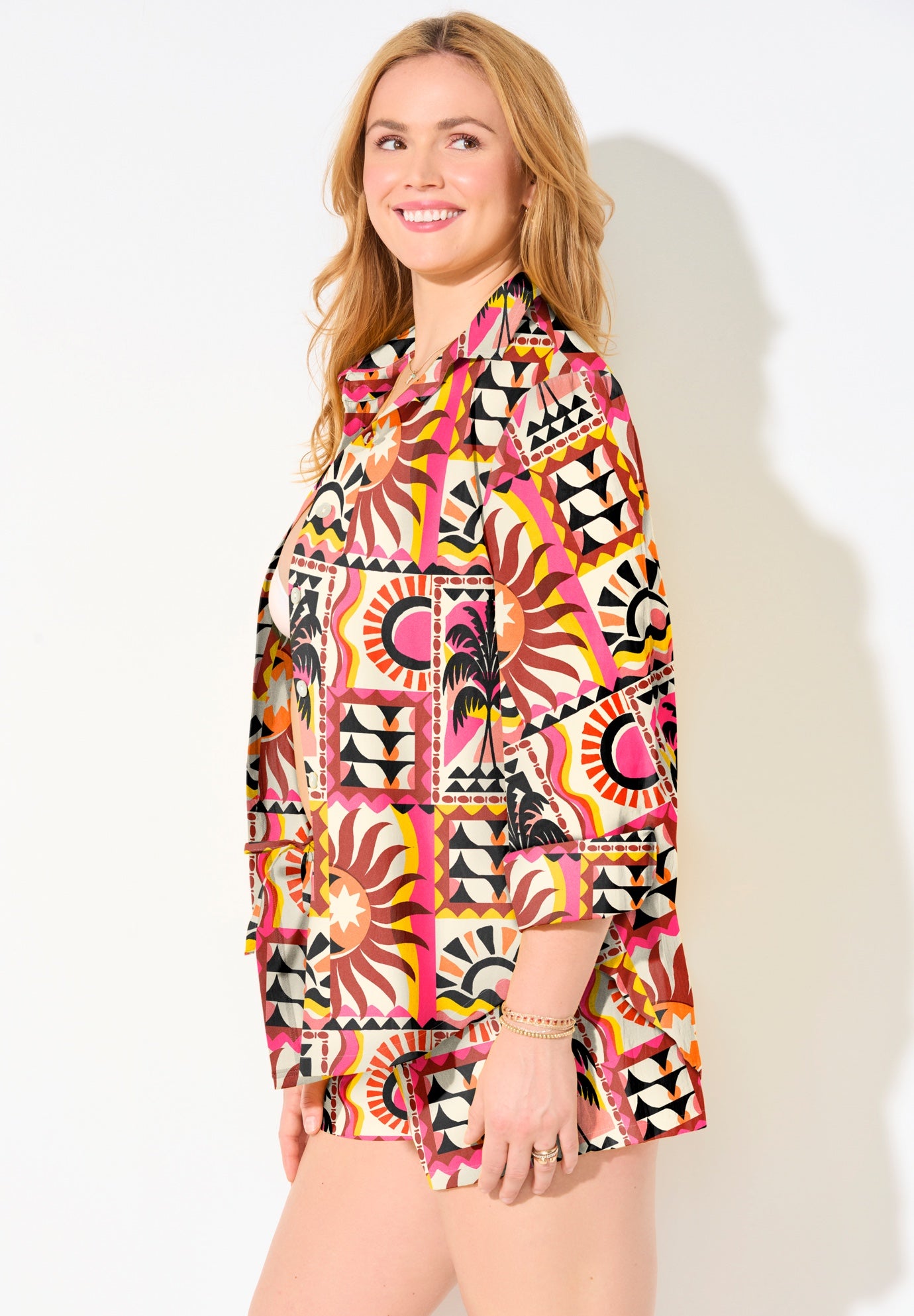 Cotton Beach Shirt Cover Up image number 2