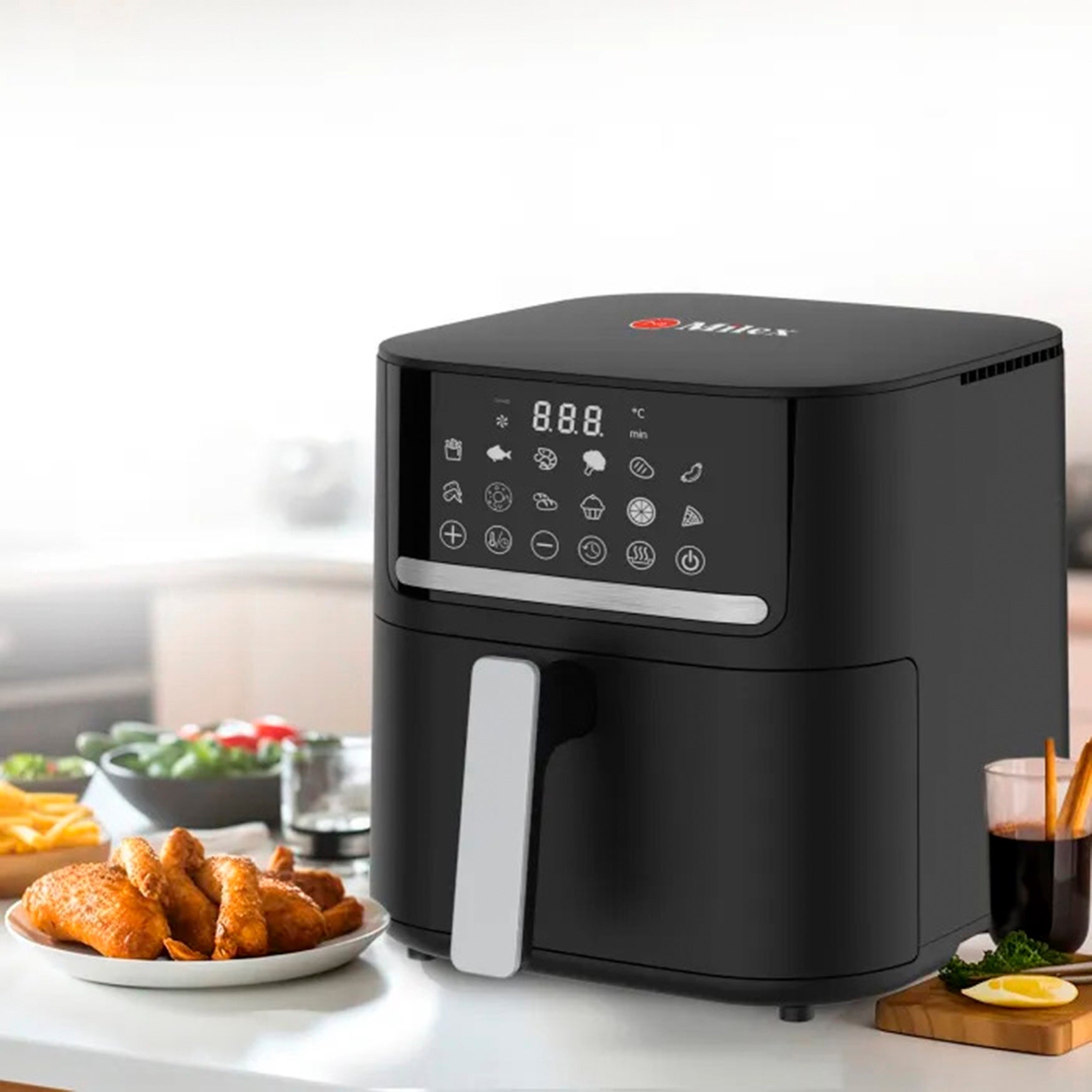 Milex&reg; 7L Black Digital Air Fryer image number 0
