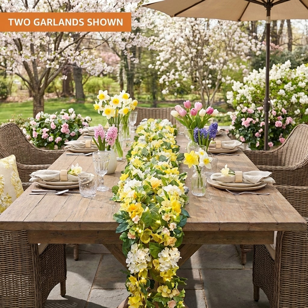 Pre-Lit Citrus Grove 6' Garland  image number 7