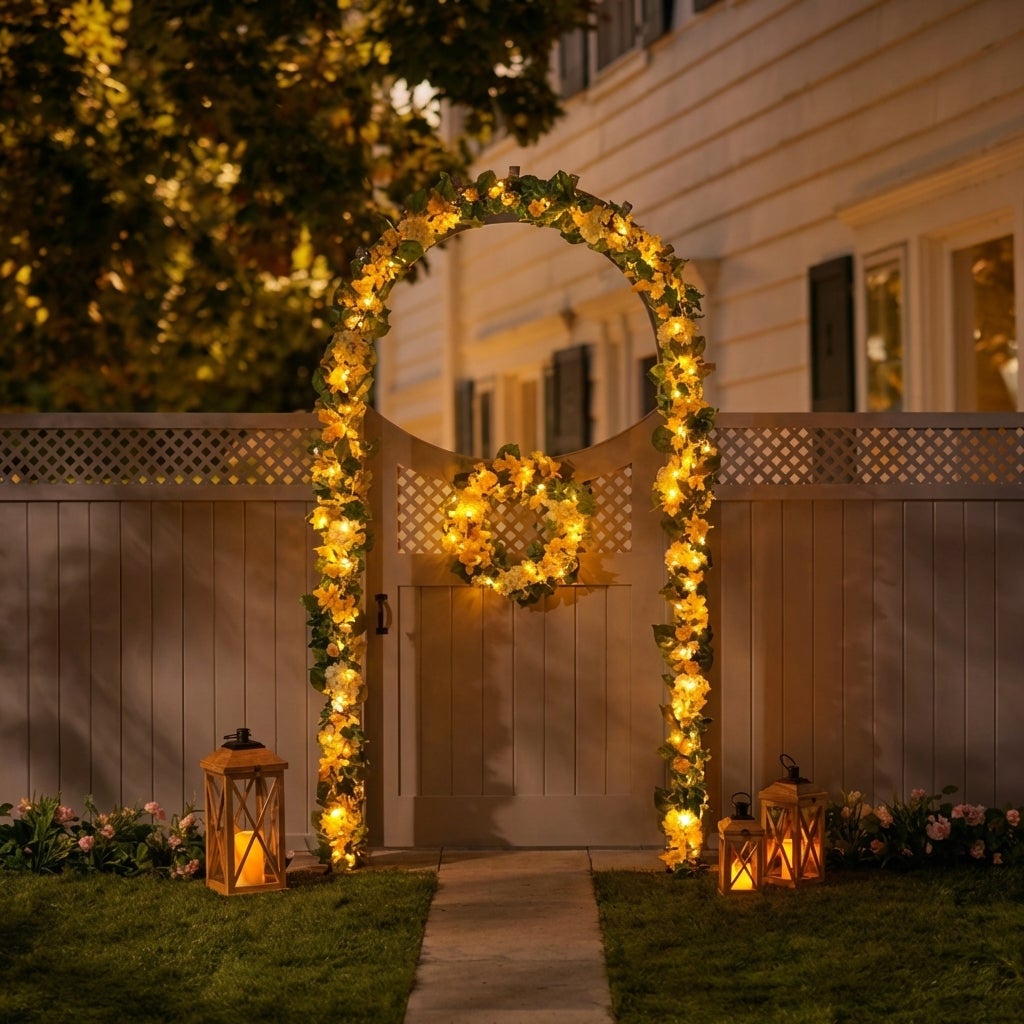 Pre-Lit Citrus Grove 6' Garland  image number 9