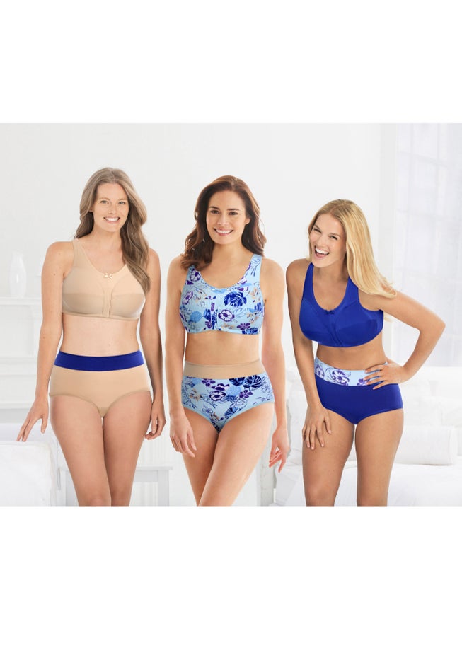 Full Coverage Stretch Cotton Color Block Brief 3-Pack image number 9