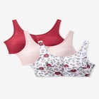3-Pack Cotton Wireless Bra image number null