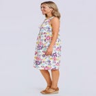 Button-Front Empire Sleeveless Knit Dress image number 2