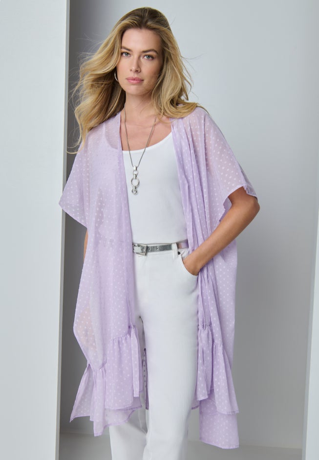 Swiss Dot Ruffle Shawl image number 2