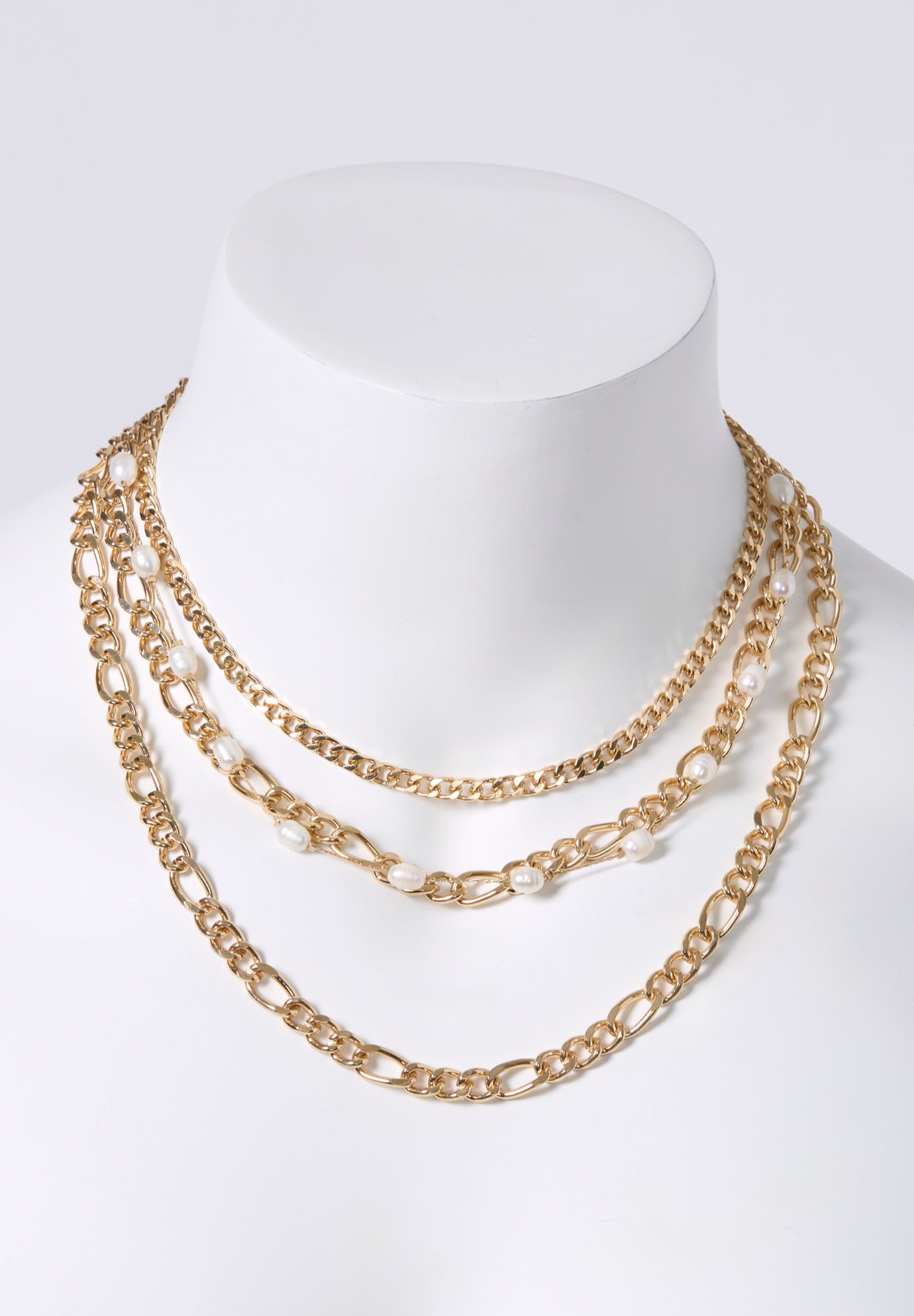 4-ROW LAYERED NECKLACE image number 3