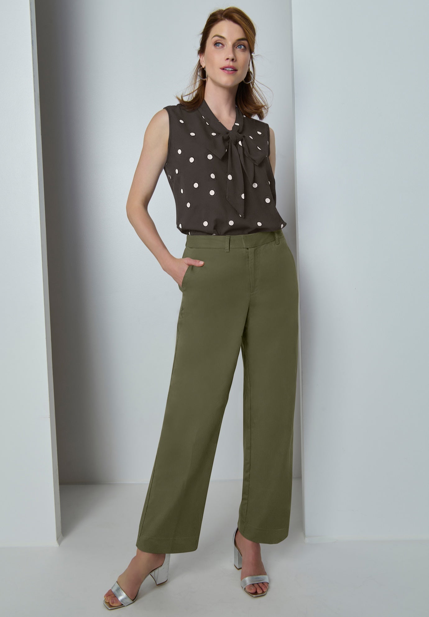 Poplin Wide-Leg Trouser image number 0