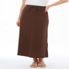 Cotton Gauze A-Line Midi Skirt image number null