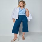 Sculpt Fit Wide-Leg Crop Jeans image number null