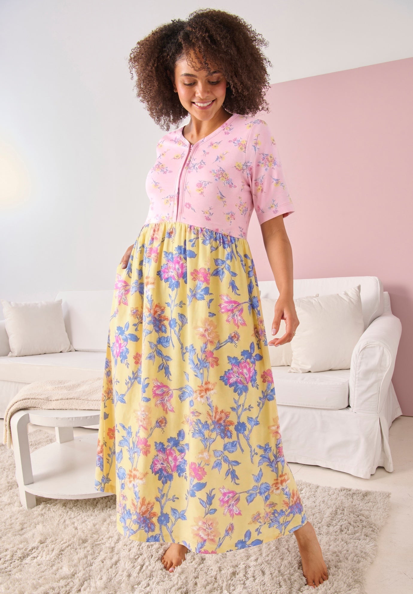 Only Necessities&reg; Mixed Print Knit Lounger image number 0