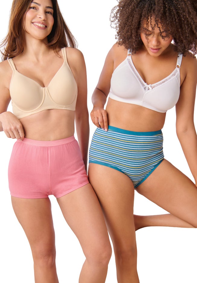 Soft Cotton Brief/Boyshort 4-Pack image number 4