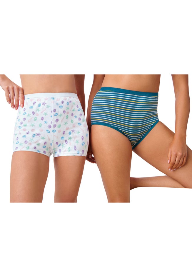 Soft Cotton Brief/Boyshort 4-Pack image number 6