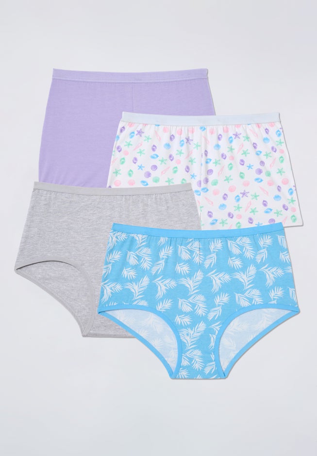 Soft Cotton Brief/Boyshort 4-Pack image number 3
