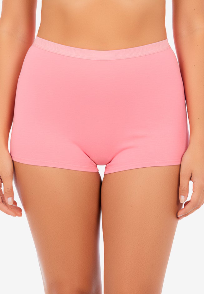 Soft Cotton Brief/Boyshort 4-Pack image number 2