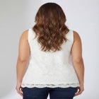 Sleeveless Stretch Lace Tank image number null