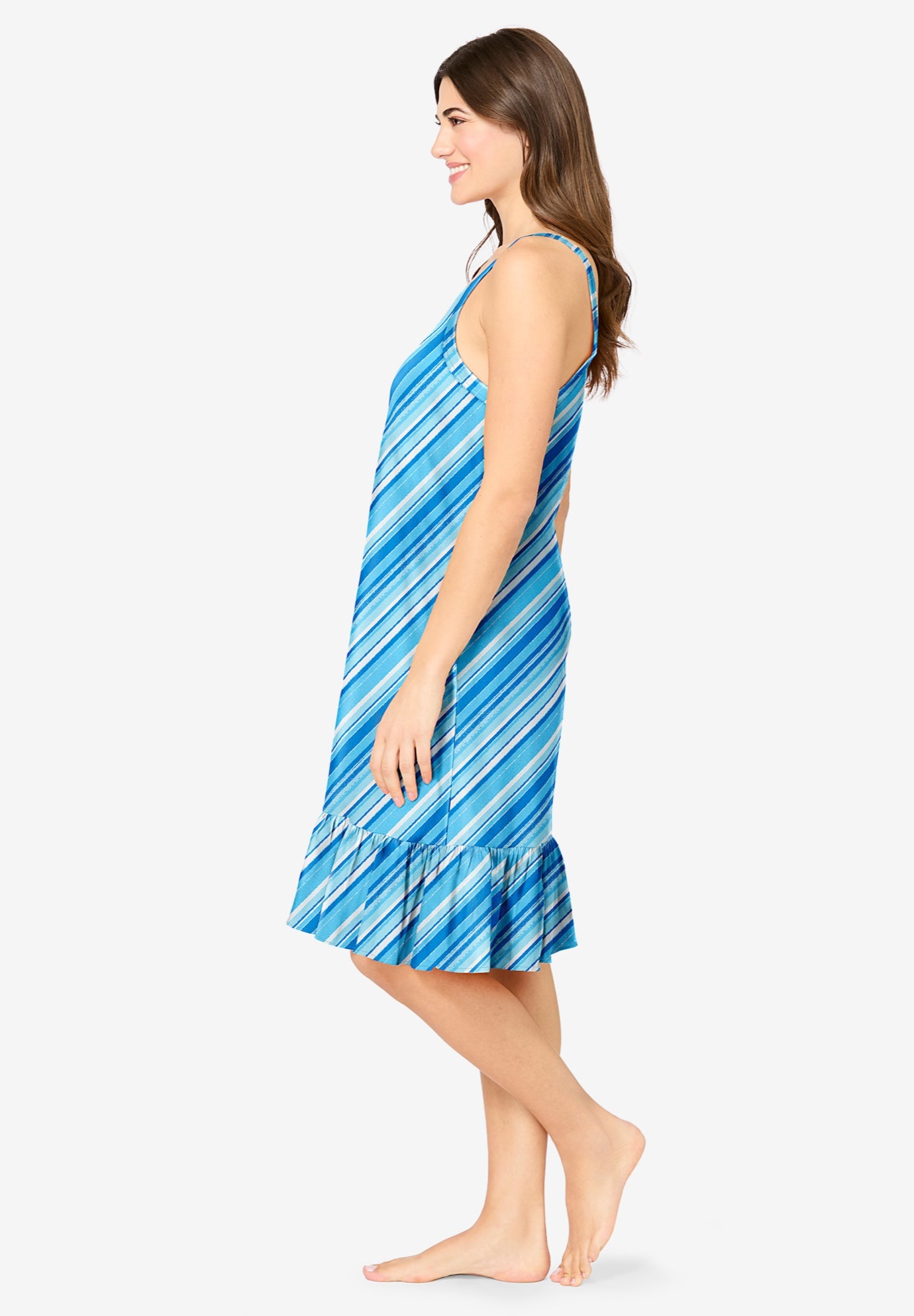 Sleeveless Knit Chemise Sleepshirt image number 2