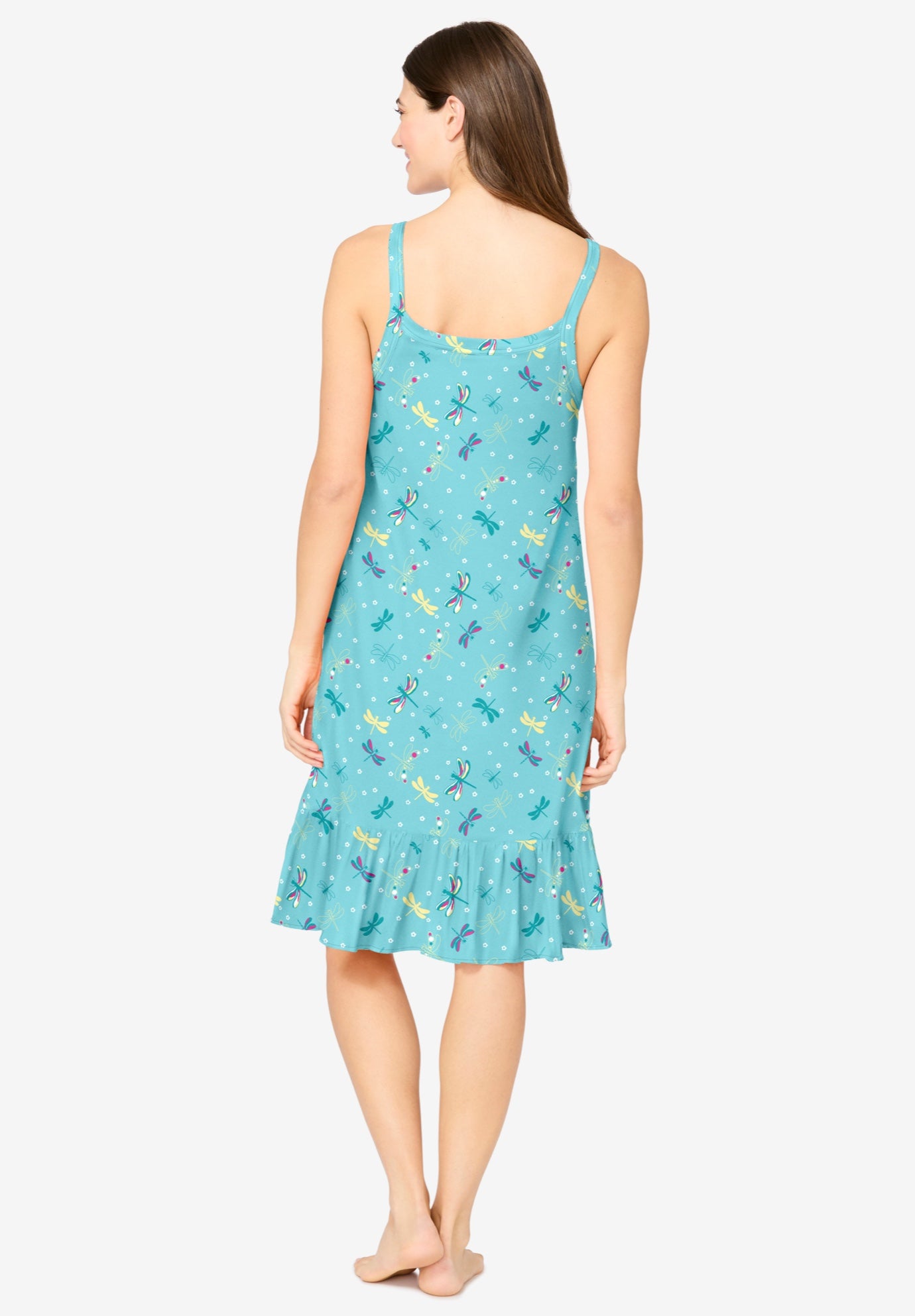 Sleeveless Knit Chemise Sleepshirt image number 1