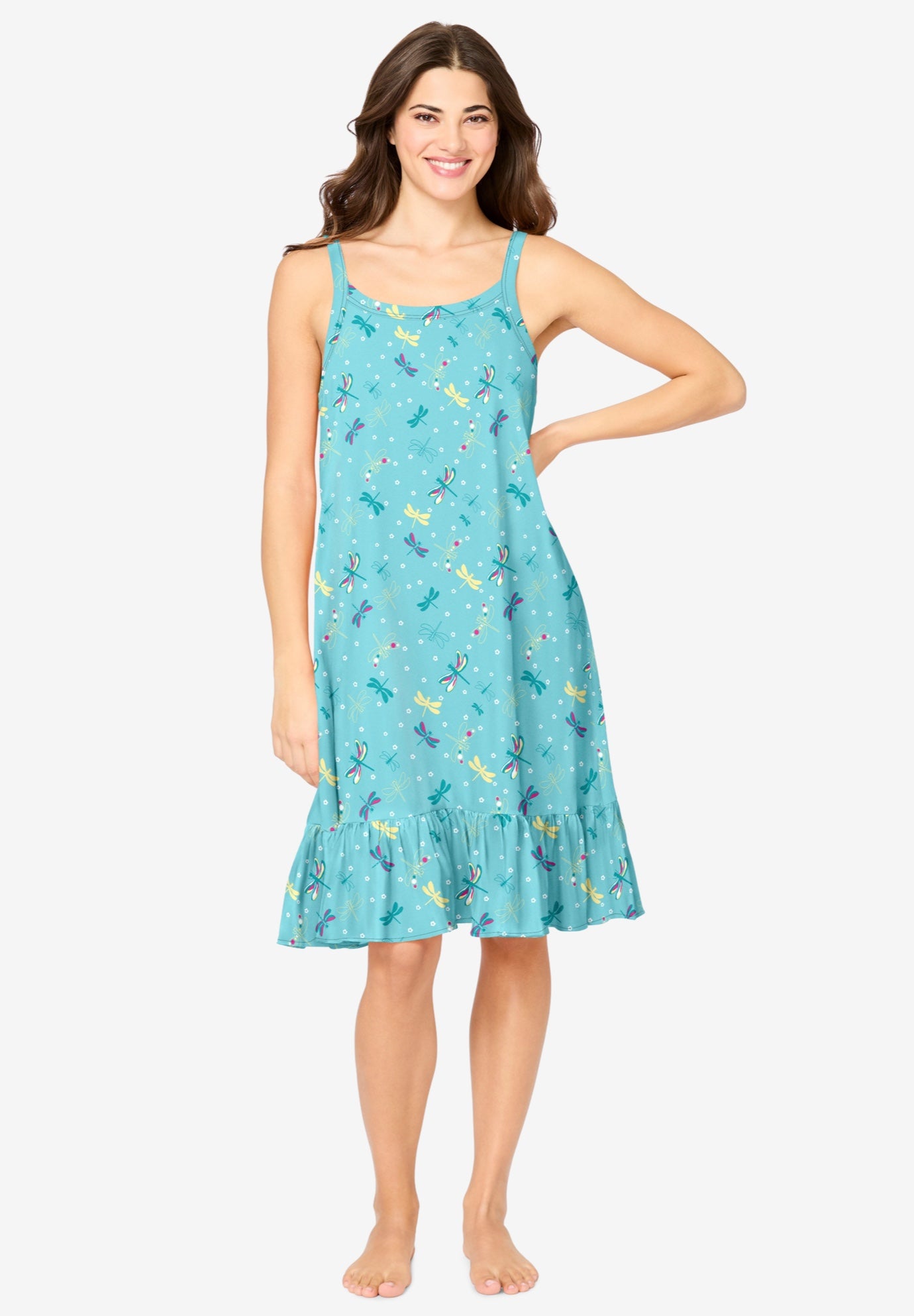 Sleeveless Knit Chemise Sleepshirt image number 0