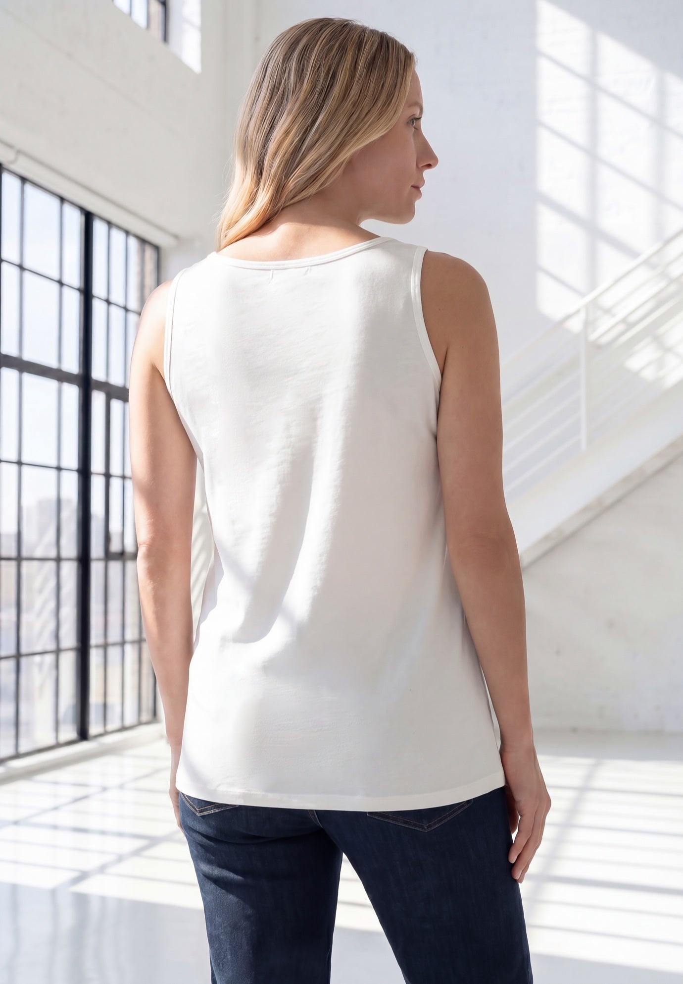 Plus Size Cotton Scoopneck Tank Top image number 1