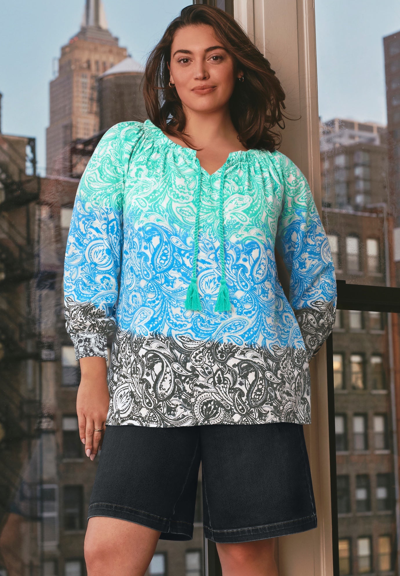 Butter Denim Bermuda Shorts image number 0