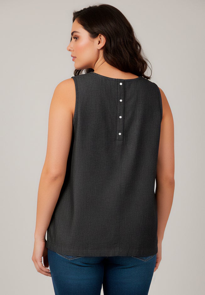 Chambray Sleeveless Tank image number 1