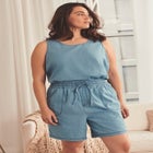 Chambray Sleeveless Tank image number 0