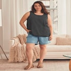 Chambray Sleeveless Tank image number 0