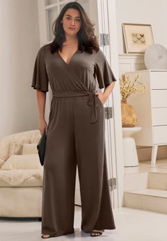 Audrey Faux Wrap Jumpsuit