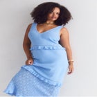 Crochet Sweater Maxi Dress image number null