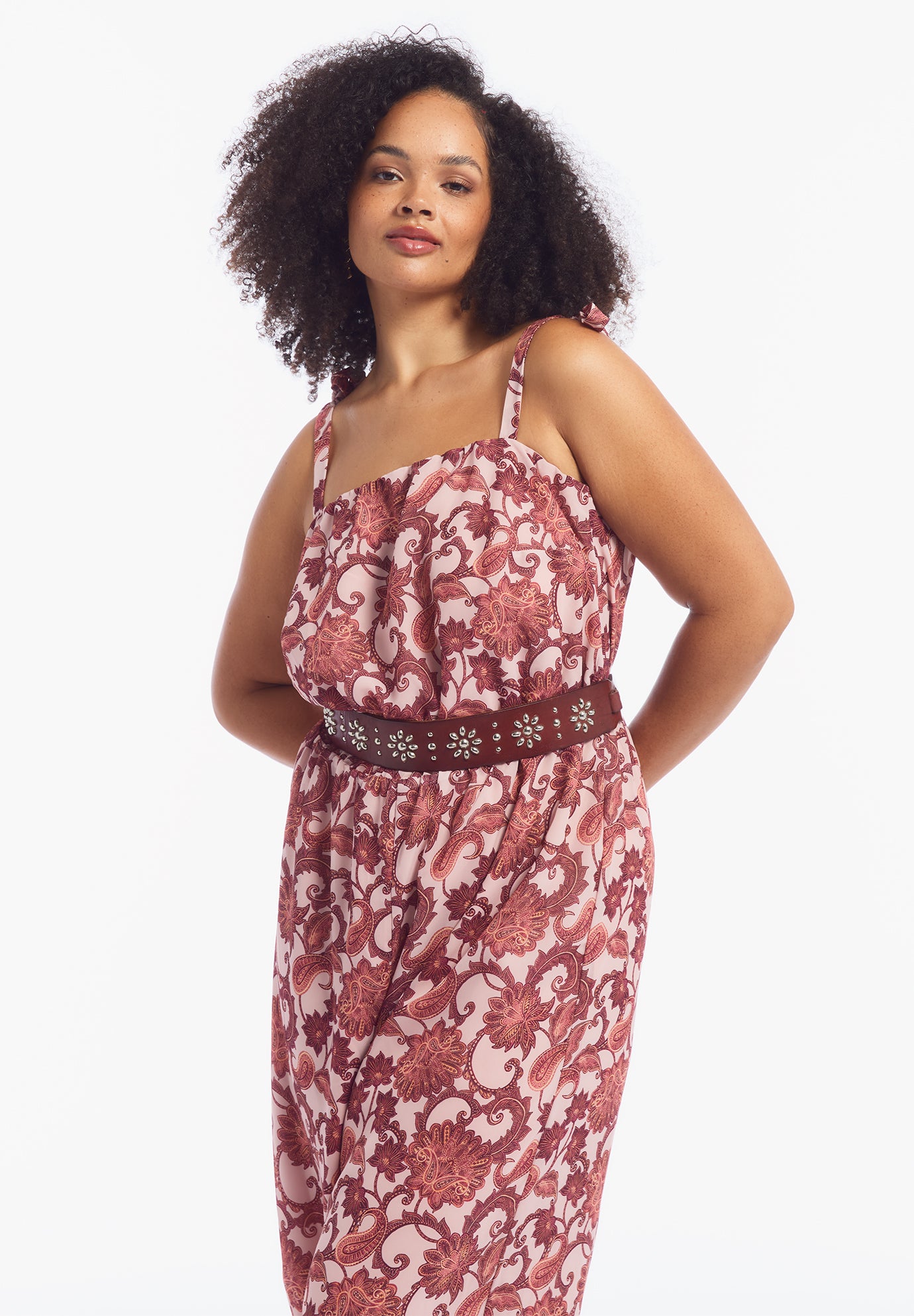 Crinkle Chiffon Jumpsuit image number 3