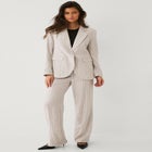Classic Linen-Blend Blazer image number null
