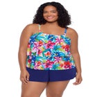 Roxy Two Tier Swim Romper image number 0