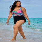 Julie Adjustable Skirt Swimdress image number null