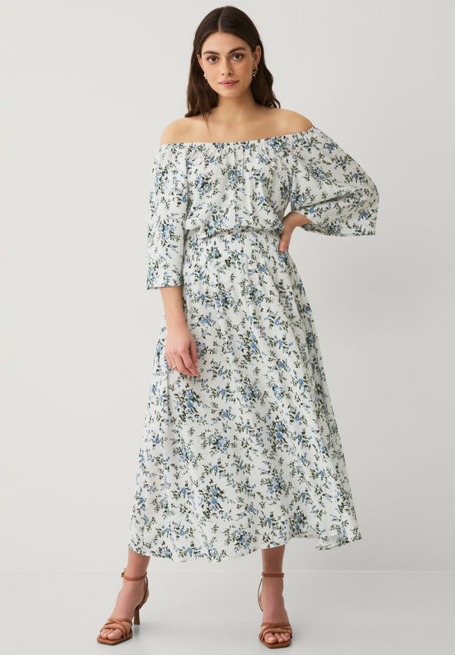 Smocked Waistband Maxi Skirt image number 3