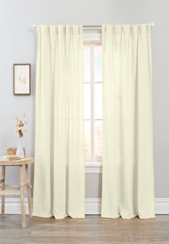 Linen Pinch Pleat Window Panel