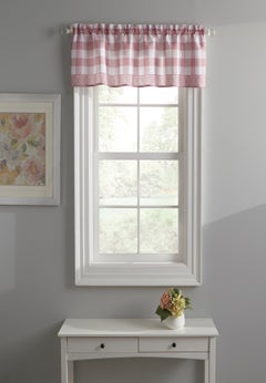 Gingham Plaid Valance