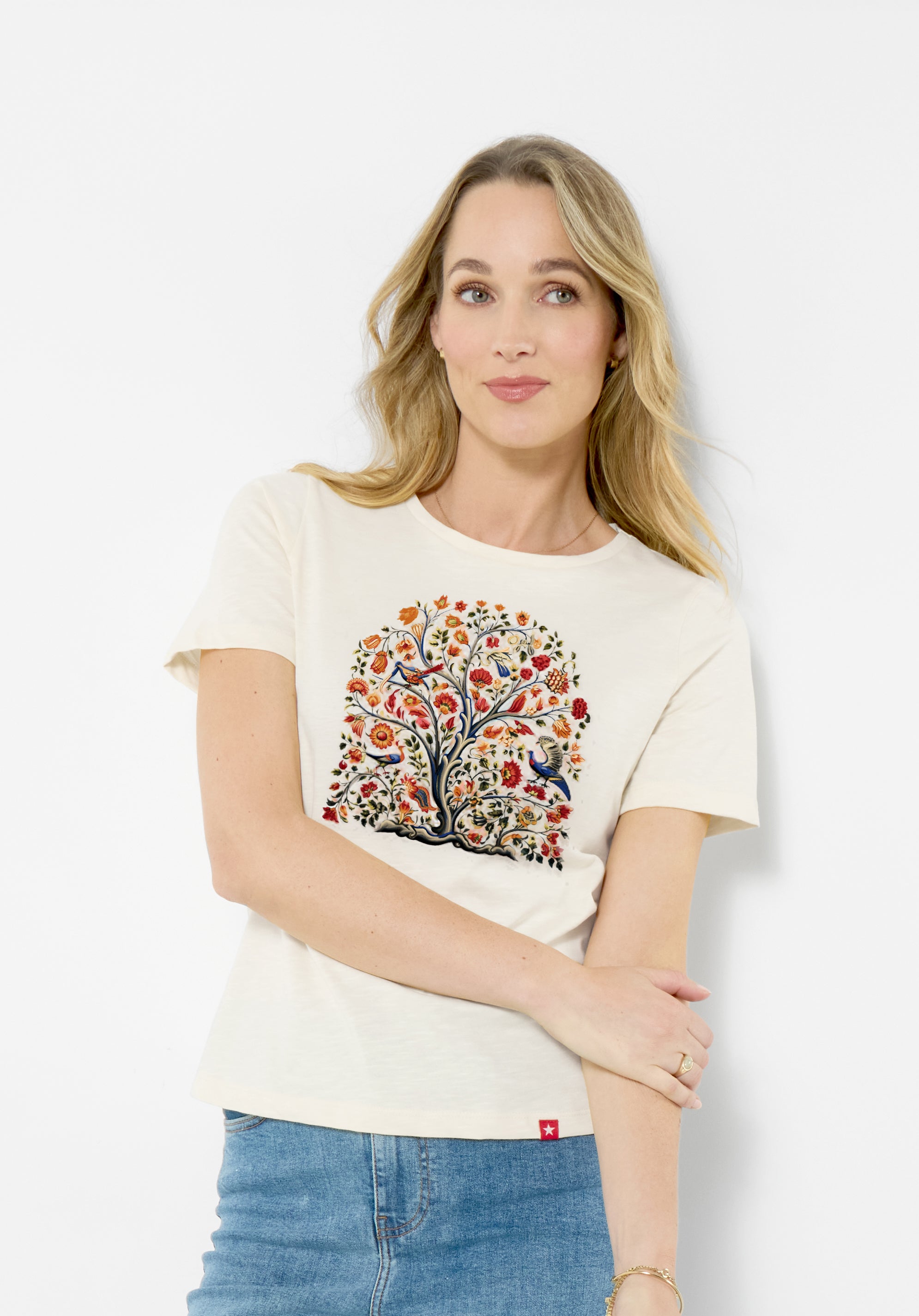 Cotton Slub Graphic Tee image number 0