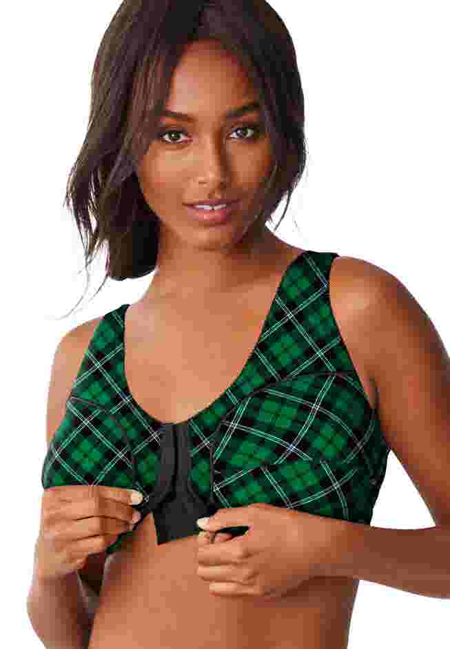 Cotton Front-Close Wireless Bra image number 8