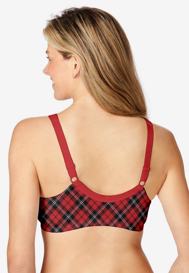 Cotton Front-Close Wireless Bra image number 1