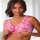 Cotton Front-Close Wireless Bra image number null
