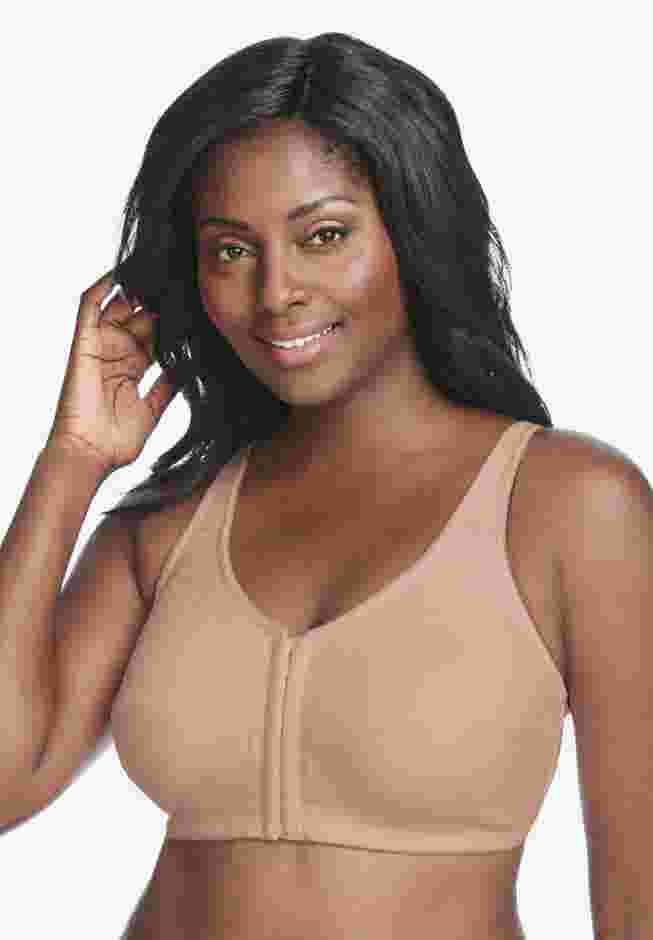 Cotton Front-Close Wireless Bra image number 0