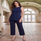 PerfectEase Peplum Top image number null