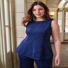 PerfectEase Peplum Top image number null