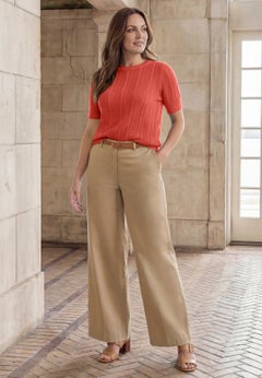 Pullover Pointelle Sweater