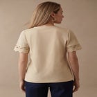 Scallop Trim Tee image number null